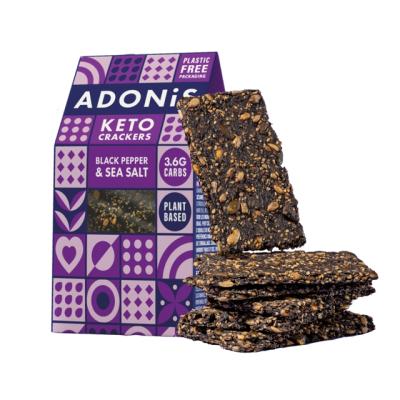 Crackers Keto Pepe nero e Sale marino