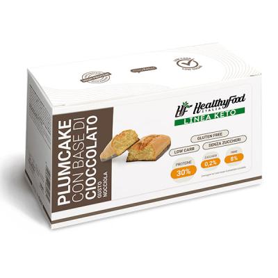 plumcake proteici alla nocciola con base cioccolato