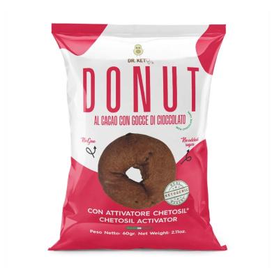 Donut Keto al cacao con gocce di cioccolato