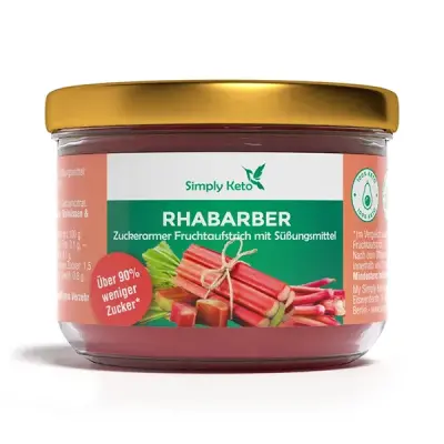 marmellata keto al rabarbaro