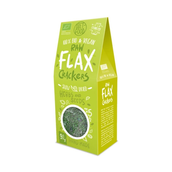 Cracker al Lino Bio con Semi ed Erbe Aromatiche Diet-Food