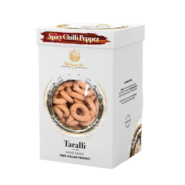 Taralli di Farro Dicocco al peperoncino Strappete