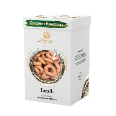 Taralli di Farro Dicocco patata e rosmarino Strappete
