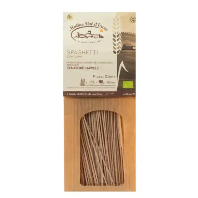 Spaghetti Integrali di Grano Senatore Cappelli Bio Mulino Val d'Orcia