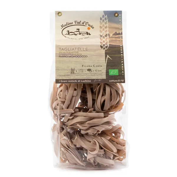 Tagliatelle Integrali di Farro Monococco Bio Mulino Val d'Orcia